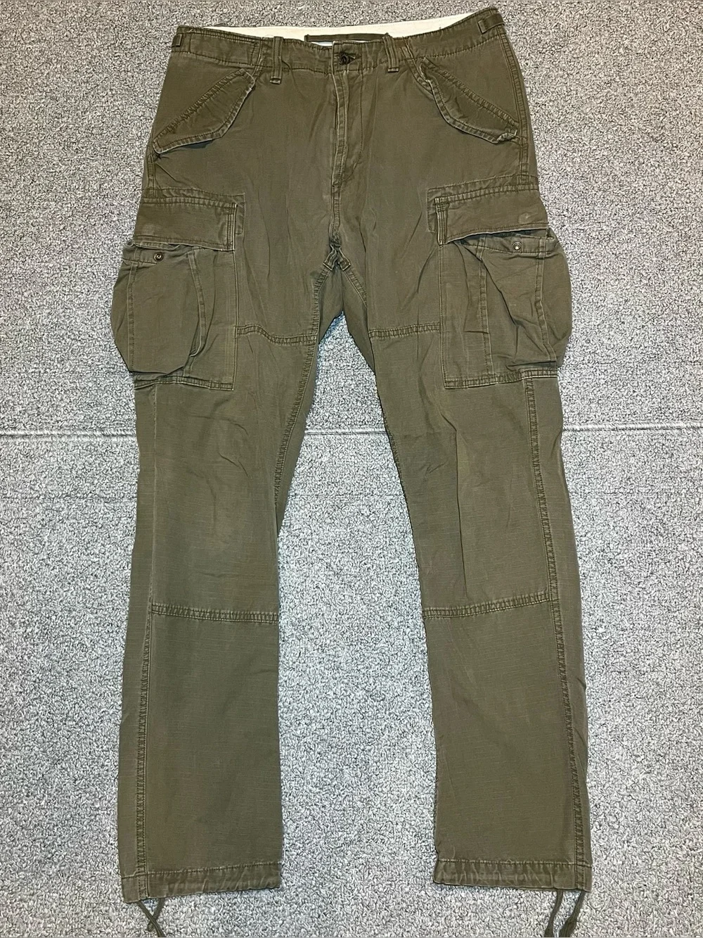 Polo Ralph Lauren Utility Surplus Ripstop Cargo Pants Mens 32X30 Green Slim Fit